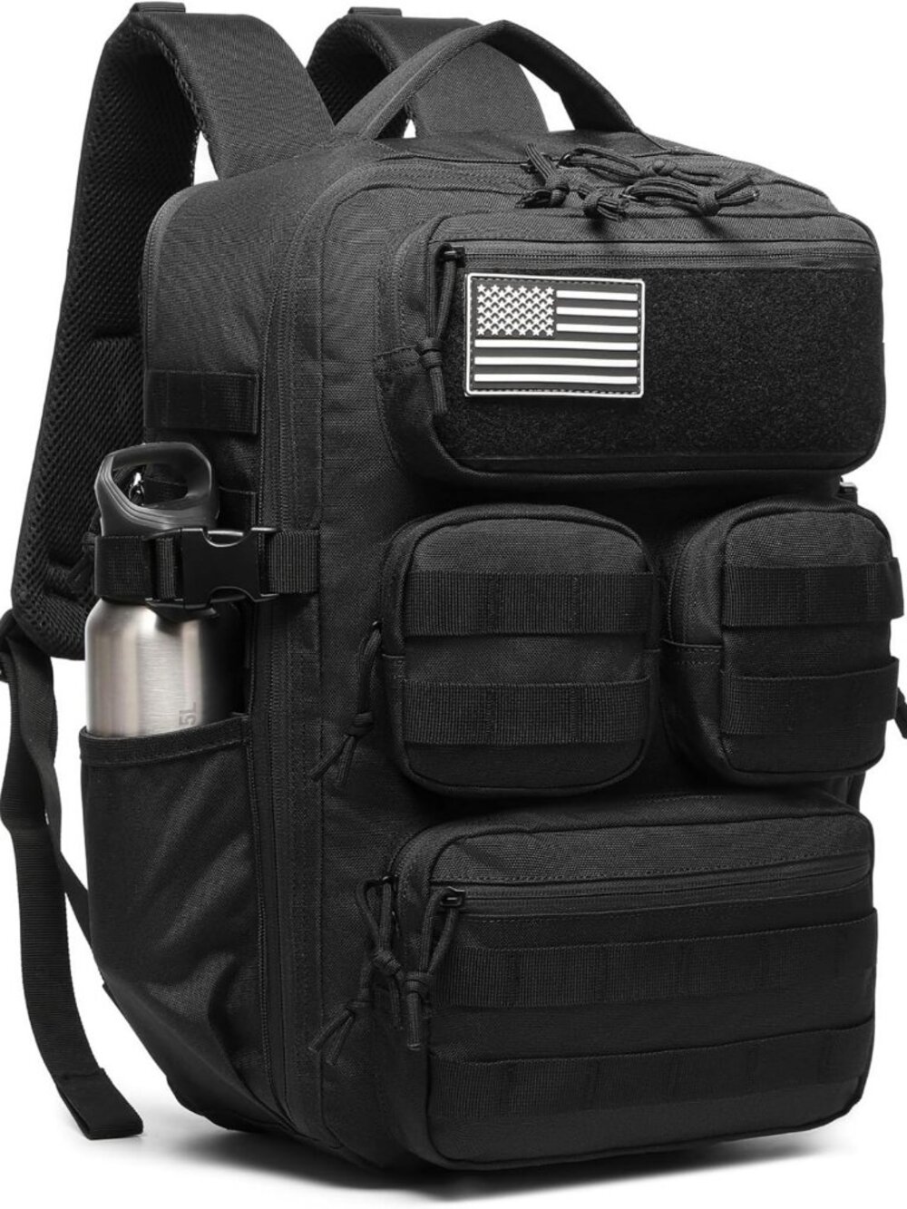 Versatile Tactical Backpack, 25L/35L/45L, Water-Resistant, Laptop Compartment